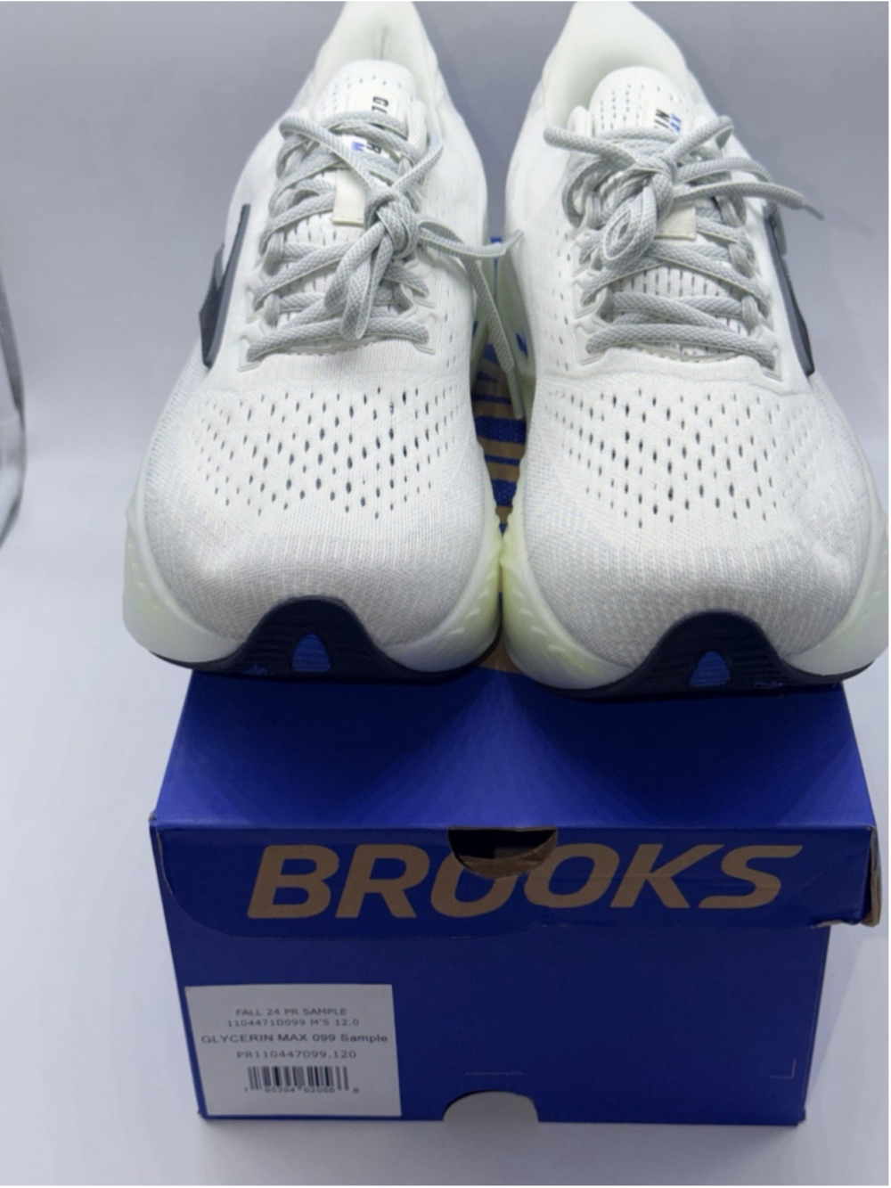 Brooks Glycerin Max PR Sample Men’s 12 D Grey Black Nightlife 1104471D099 - Picture 3 of 11